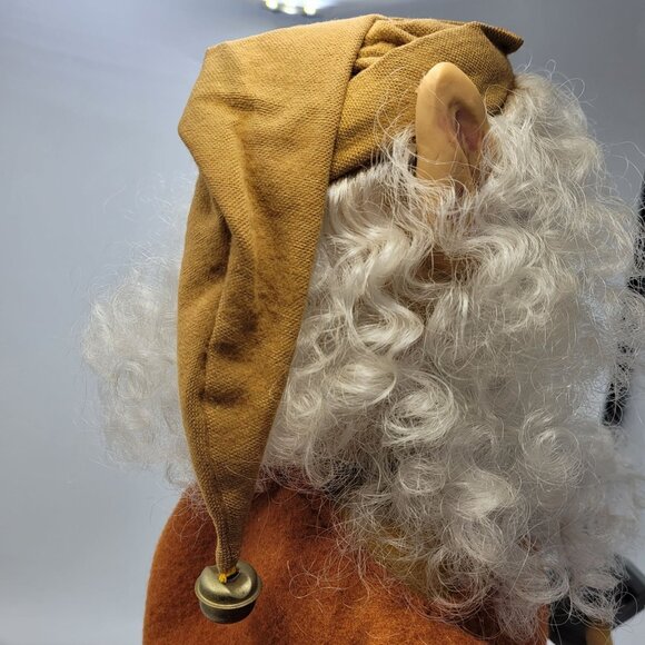 VTG 1990 Telco 21" Christmas Animated Motion-ettes Toy Maker Hammer Elf WORKS! - Picture 6 of 14